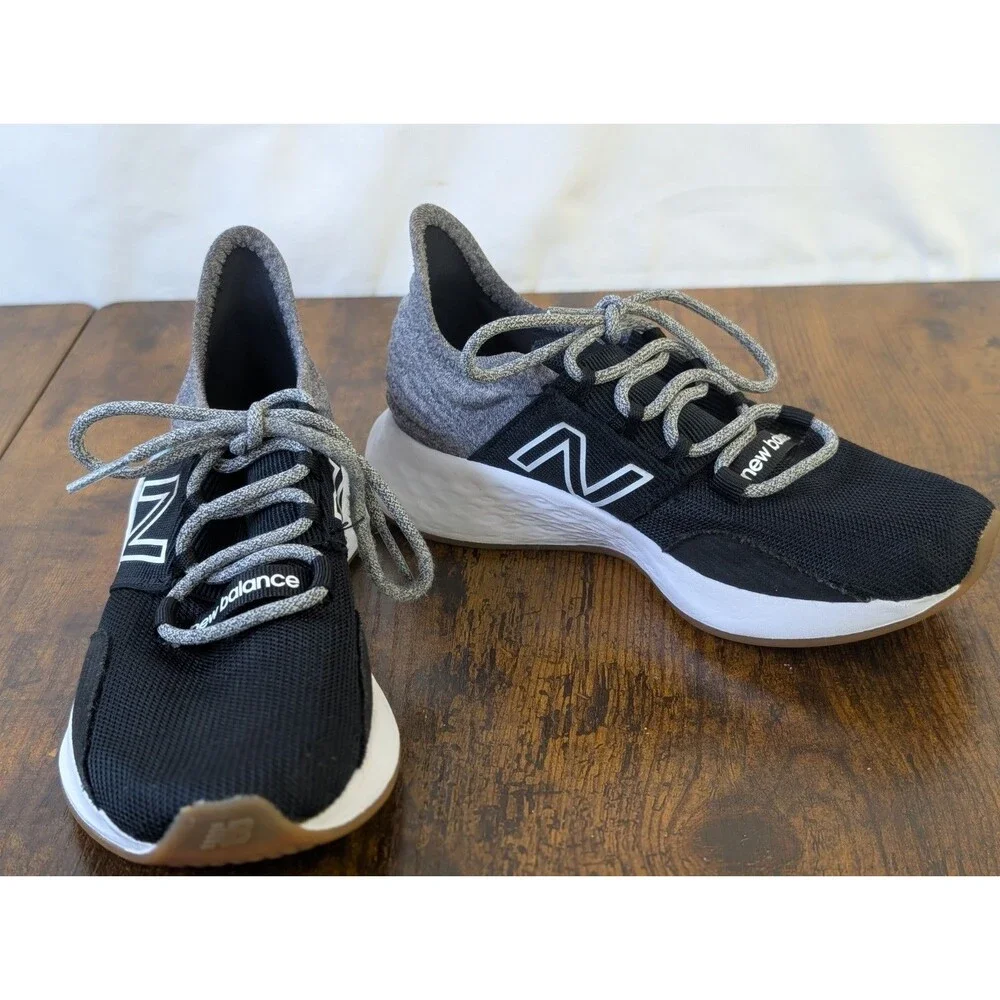 New Balance Perovtk Kids' Black Gray Mesh Sneakers Size 13.5